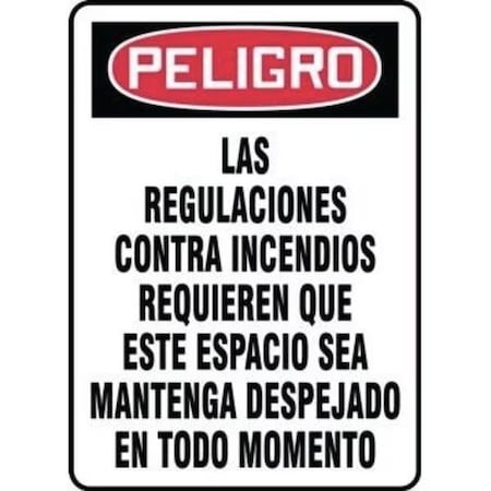 Accuform OSHA DANGER Safety Sign FIRE SHMEXT101XP SHMEXT101XP
